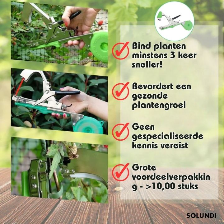 PlantTie™ | Bind planten minstens 3 keer sneller!