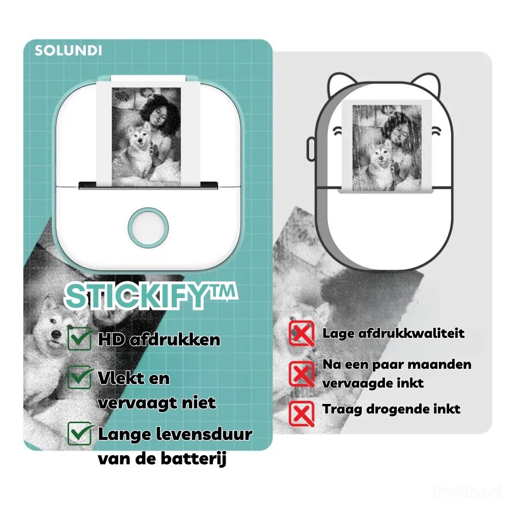 LAATSTE DAG 60% KORTING | Stickify™ - Print direct vanaf je mobiele telefoon!