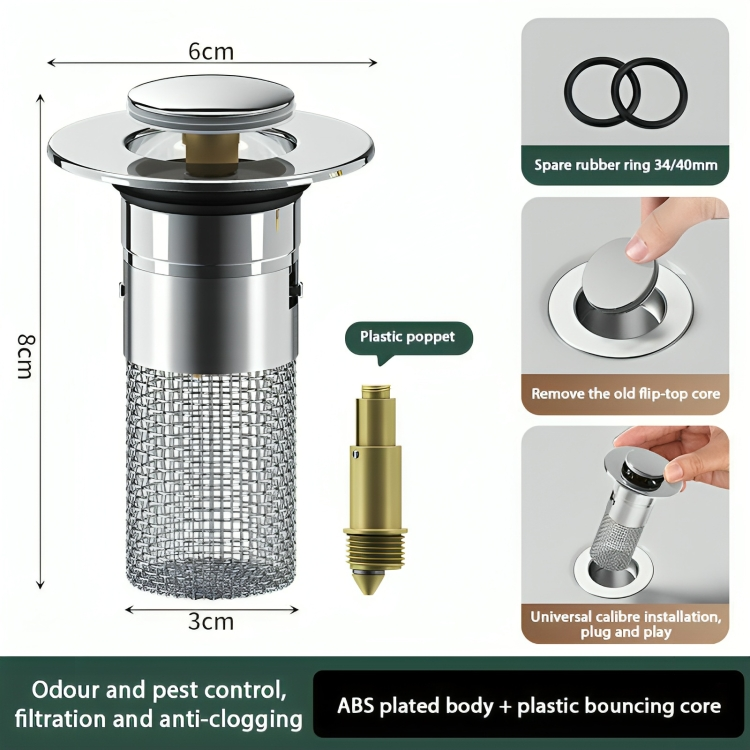 SinkStrain™ | Geurbescherming Drain Guard