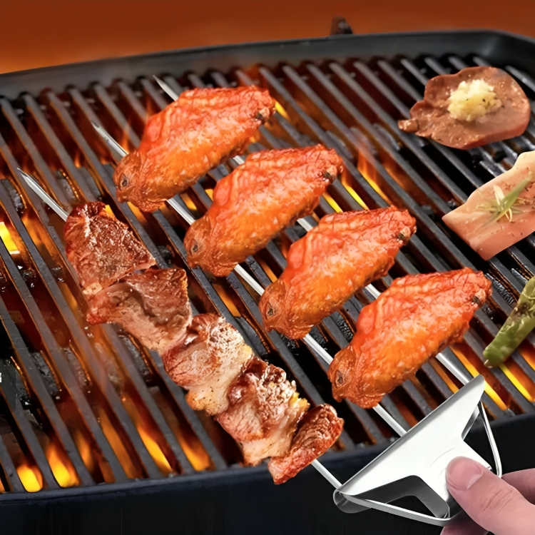 SkewerPro™ |  3-Voudige Barbecuespiesen