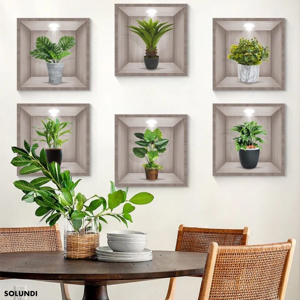 50% KORTING TIJDELIJK  | BotanicaLuxe™ - 3D Groene Planten Muursticker