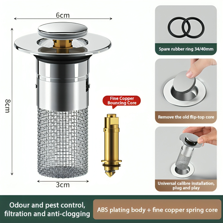 SinkStrain™ | Geurbescherming Drain Guard