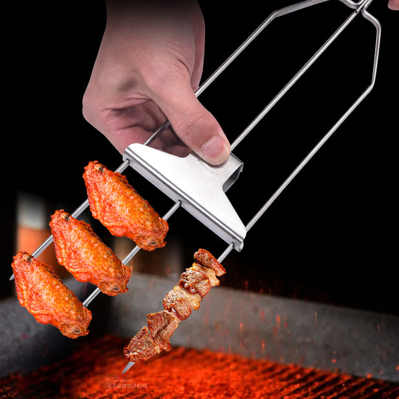 SkewerPro™ |  3-Voudige Barbecuespiesen