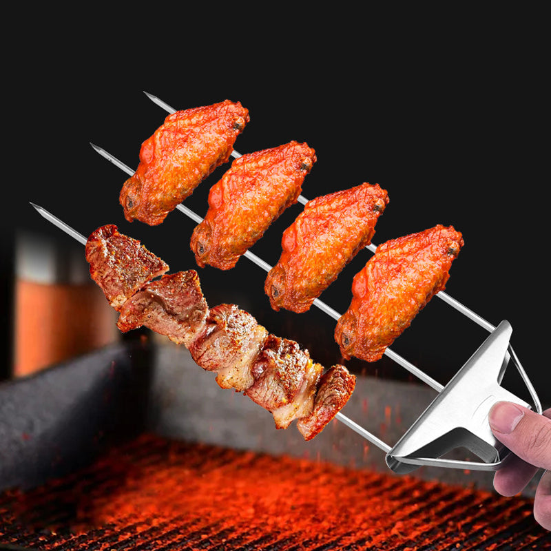 SkewerPro™ |  3-Voudige Barbecuespiesen