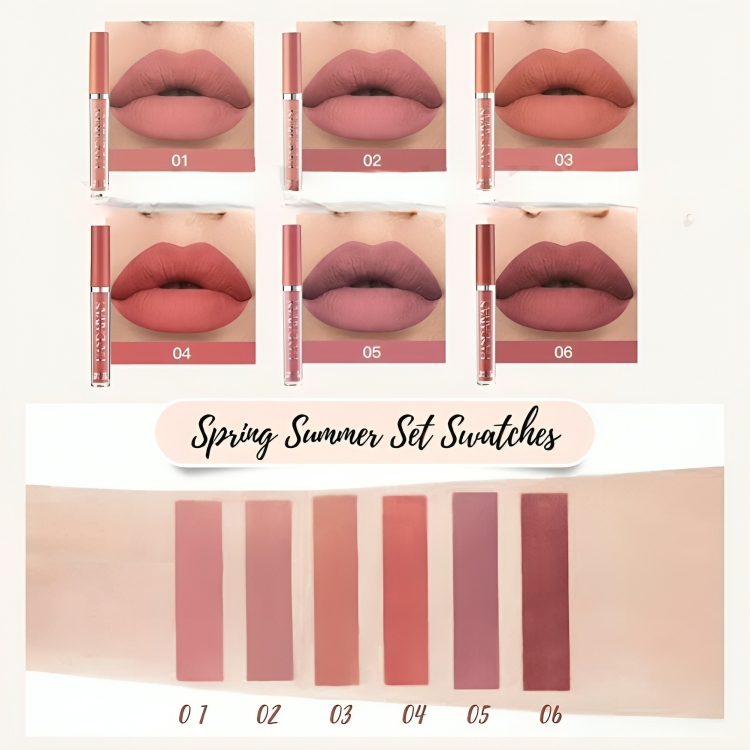 VelvetKiss™ | Matte vloeibare lippenstift kit