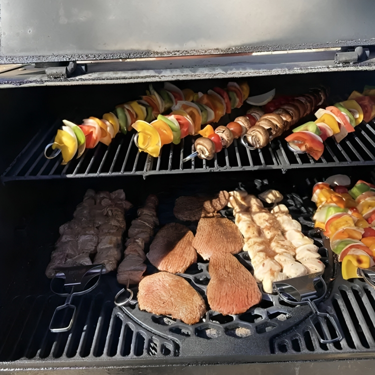 SkewerPro™ |  3-Voudige Barbecuespiesen