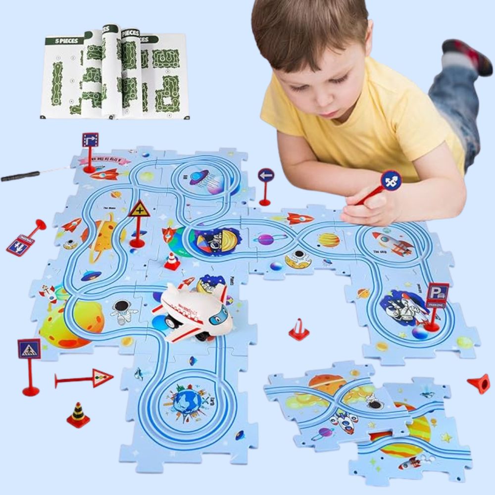 TIJDELIJK 50% KORTING | TrackTastic™ | Puzzelautobaan voor kinderen