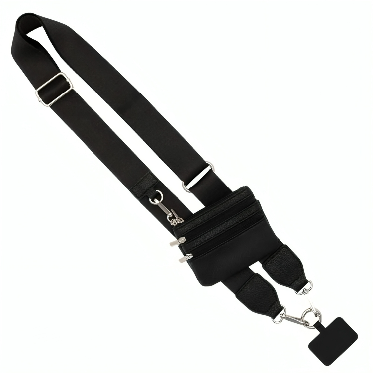 ZipStrap™ | Multifunctionele mobiele telefoonriem met portemonnee