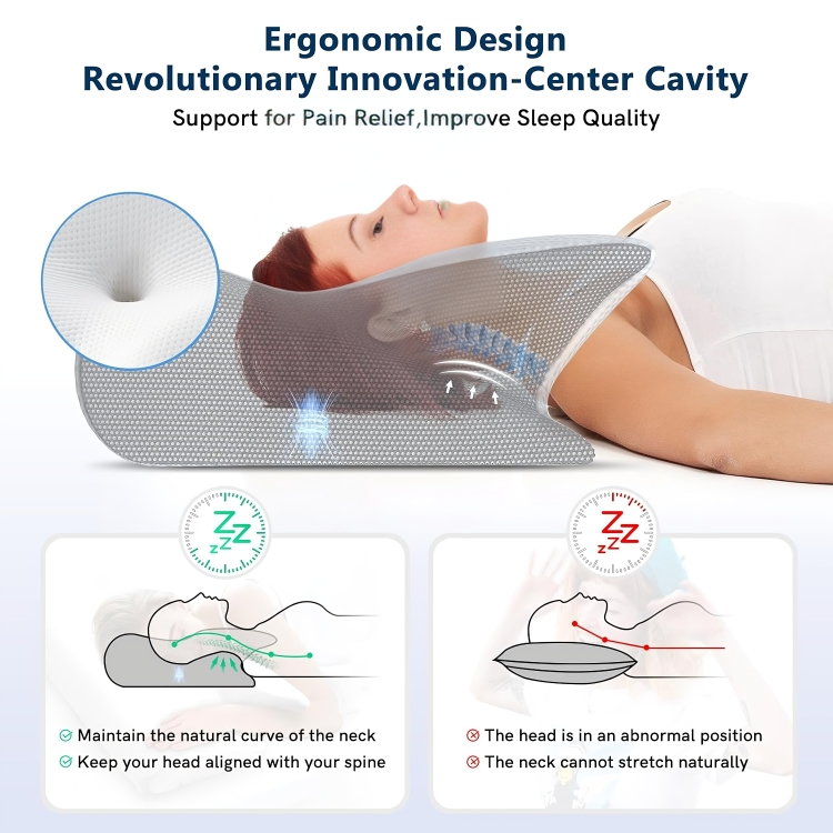 ComfortPro™ | Orthopedisch traagschuim nekkussen