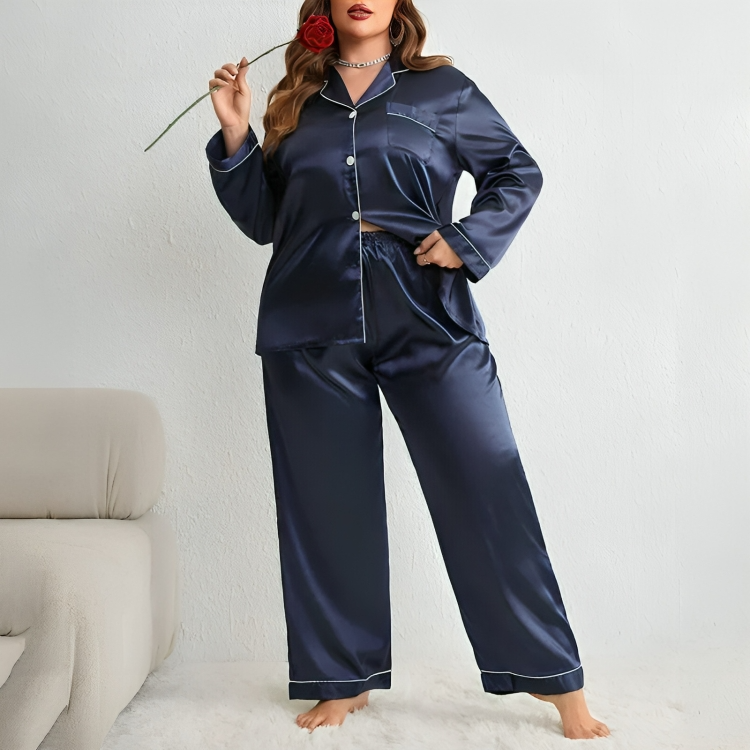 Aurelia™ | Luxe oversized satijnen pyjamaset