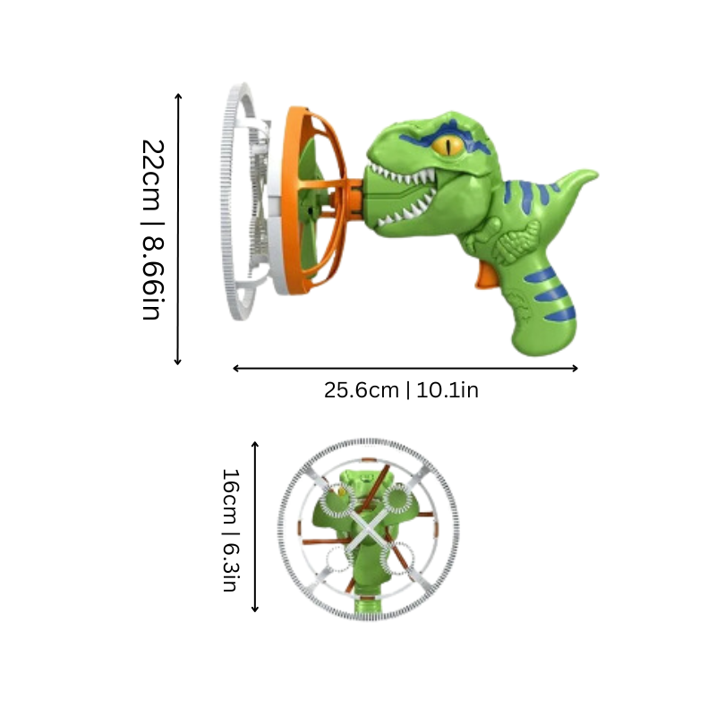 BubbleZilla™ | Dinosaurus elektrisch borrelpistool