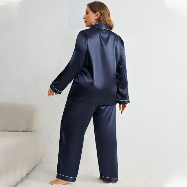 Aurelia™ | Luxe oversized satijnen pyjamaset