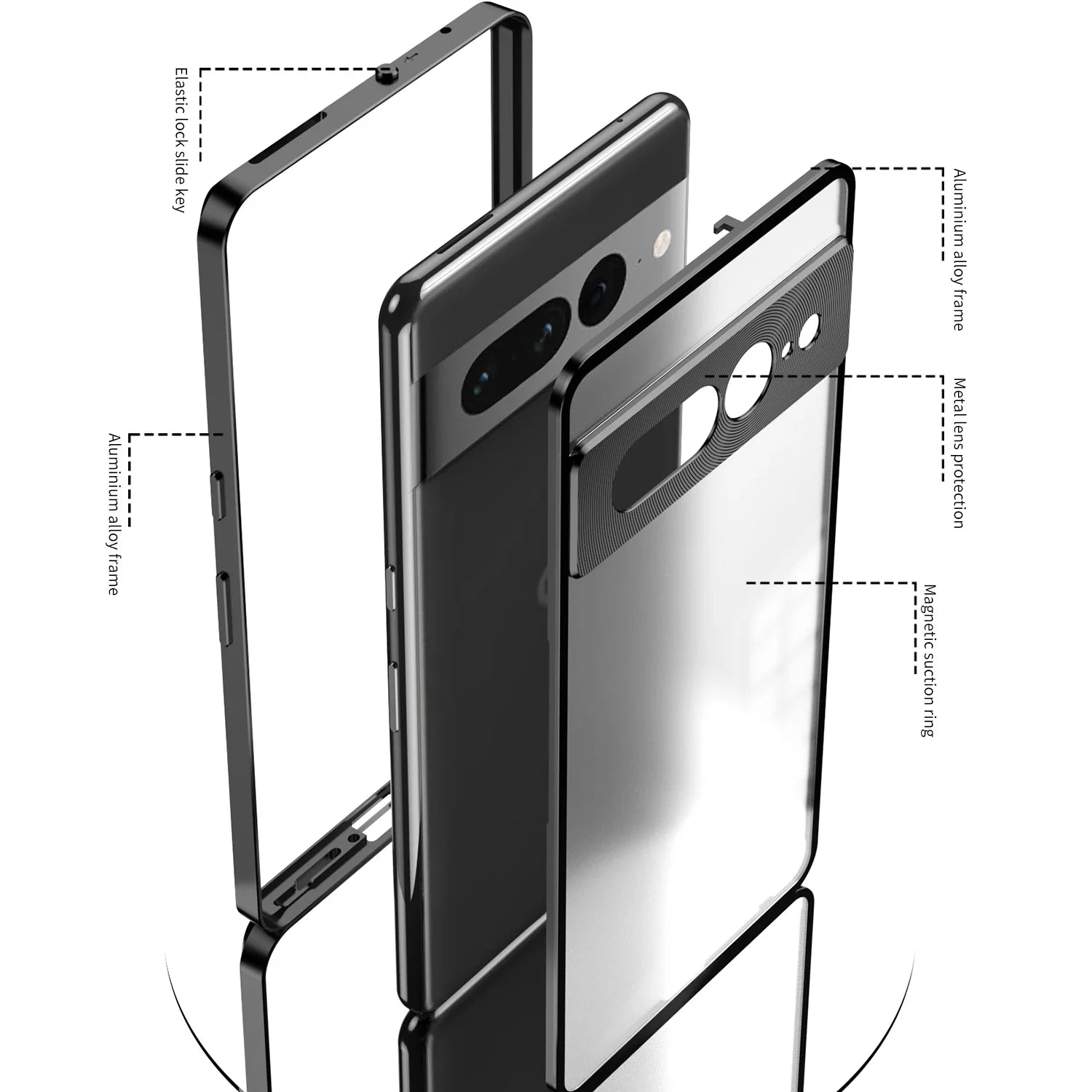 SlimArmor™ | Magnetisch Aluminium Telefoonhoesje