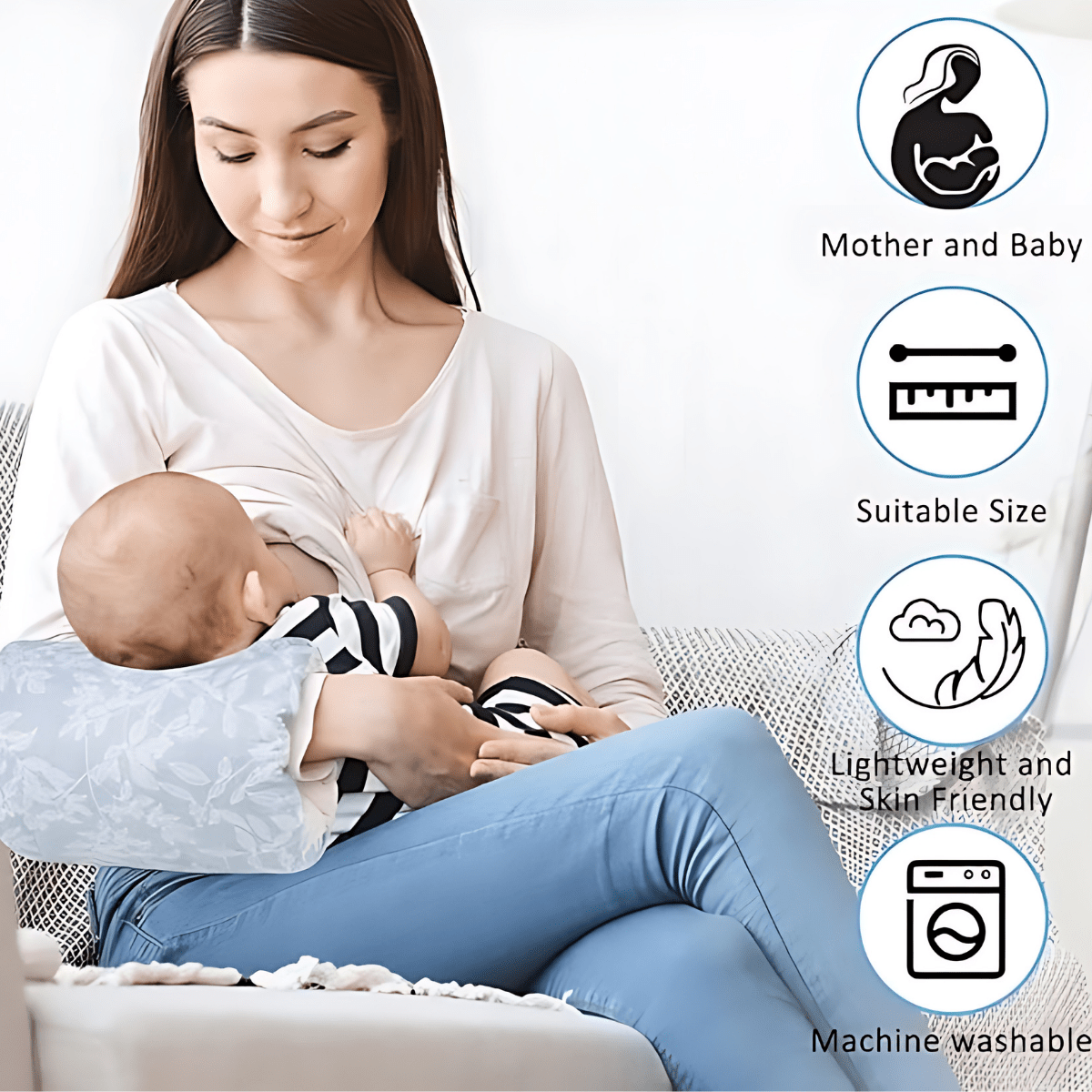 NurturePillow™ | Voedingskussen armsteun voor baby's