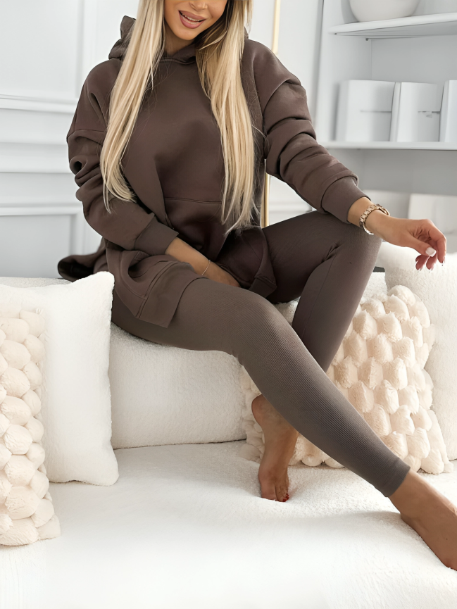 TIJDELIJK 50% KORTING | Fiorella™ | Chique hoodie en legging 2-delige set