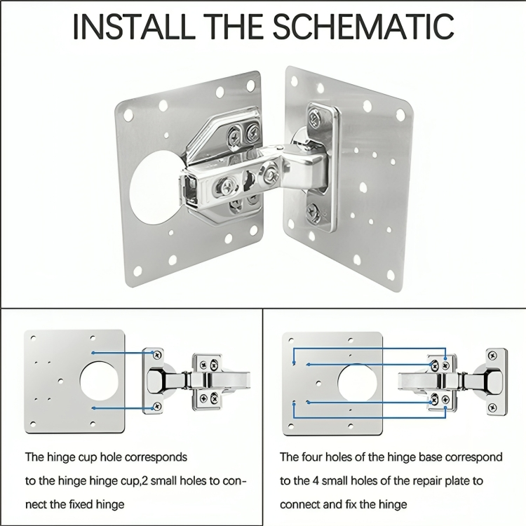 SqueakFix™ | Scharnier zijplaat reparatie stuk