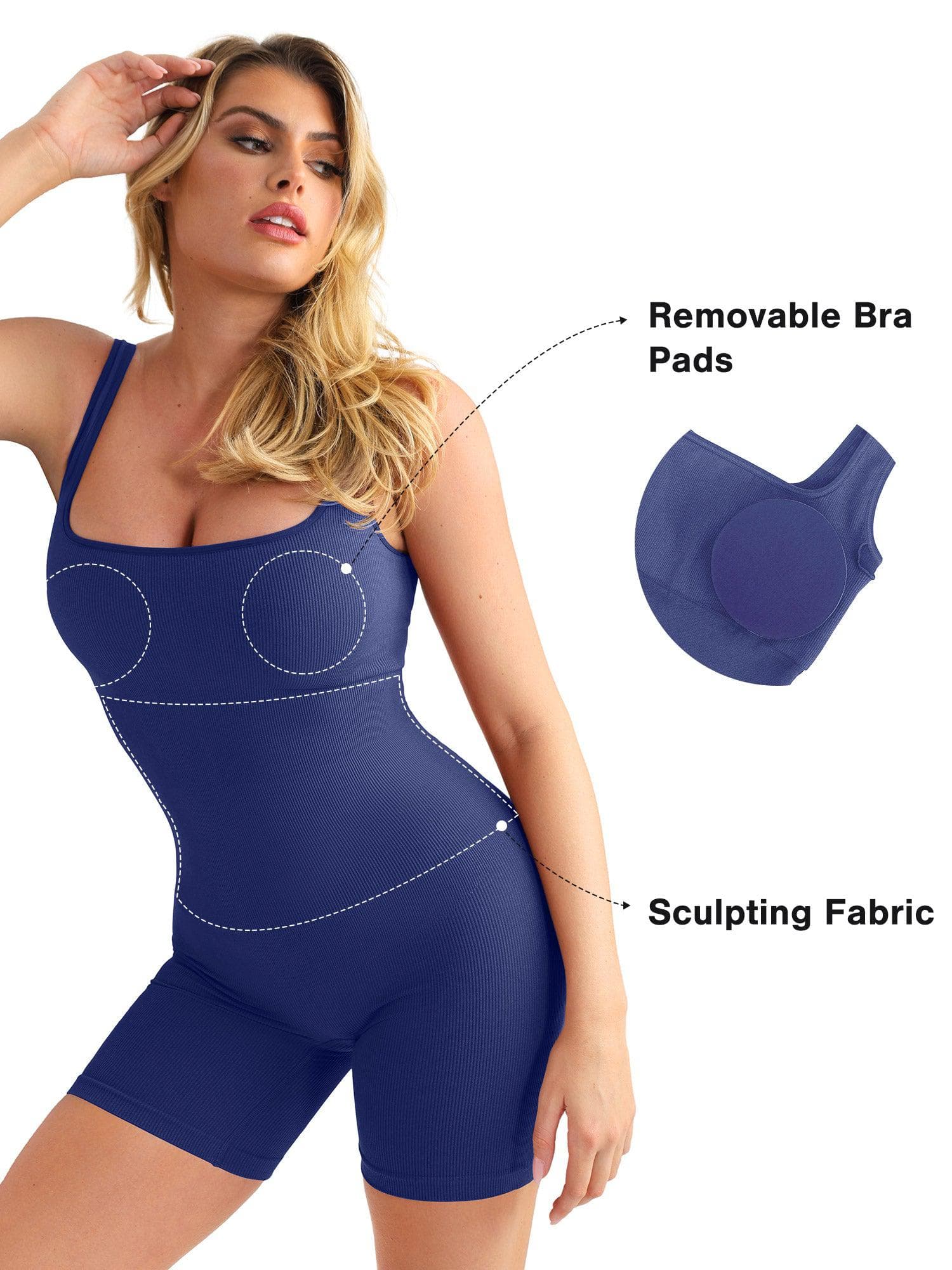 TIJDELIJK 50% KORTING | SculptFit™ | Naadloze shapewear sport jumpsuit