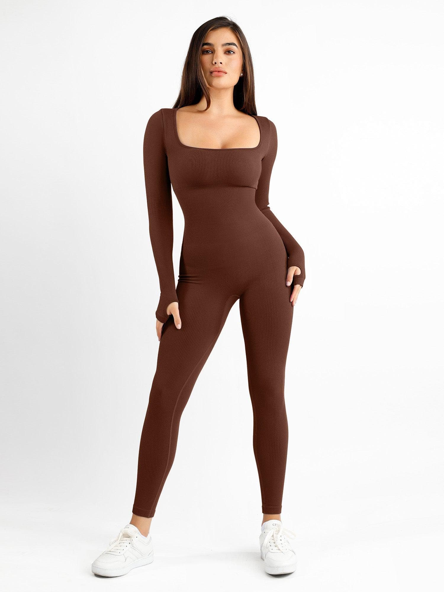 TIJDELIJK 50% KORTING | SculptFit™ | Naadloze shapewear sport jumpsuit