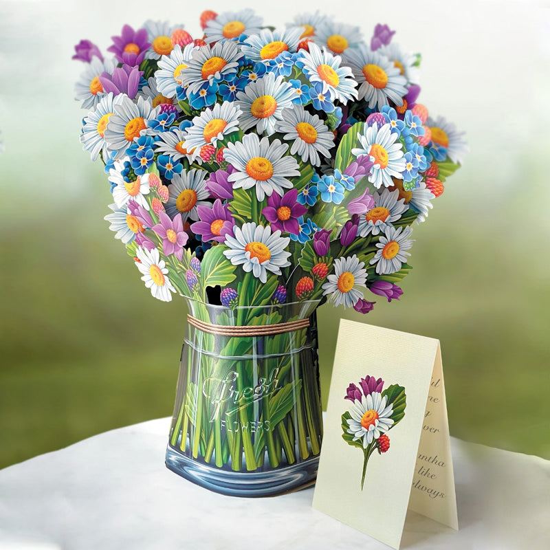 Paper Petals Bouquet™ - Levensechte bloemen pop-up kaart